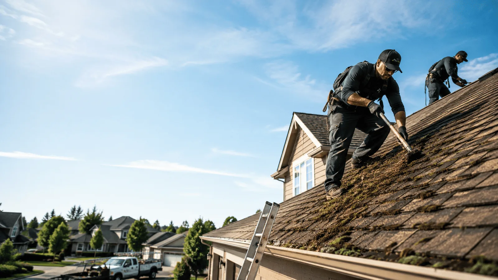 Roof Moss Removal in Pompeii, MI near me